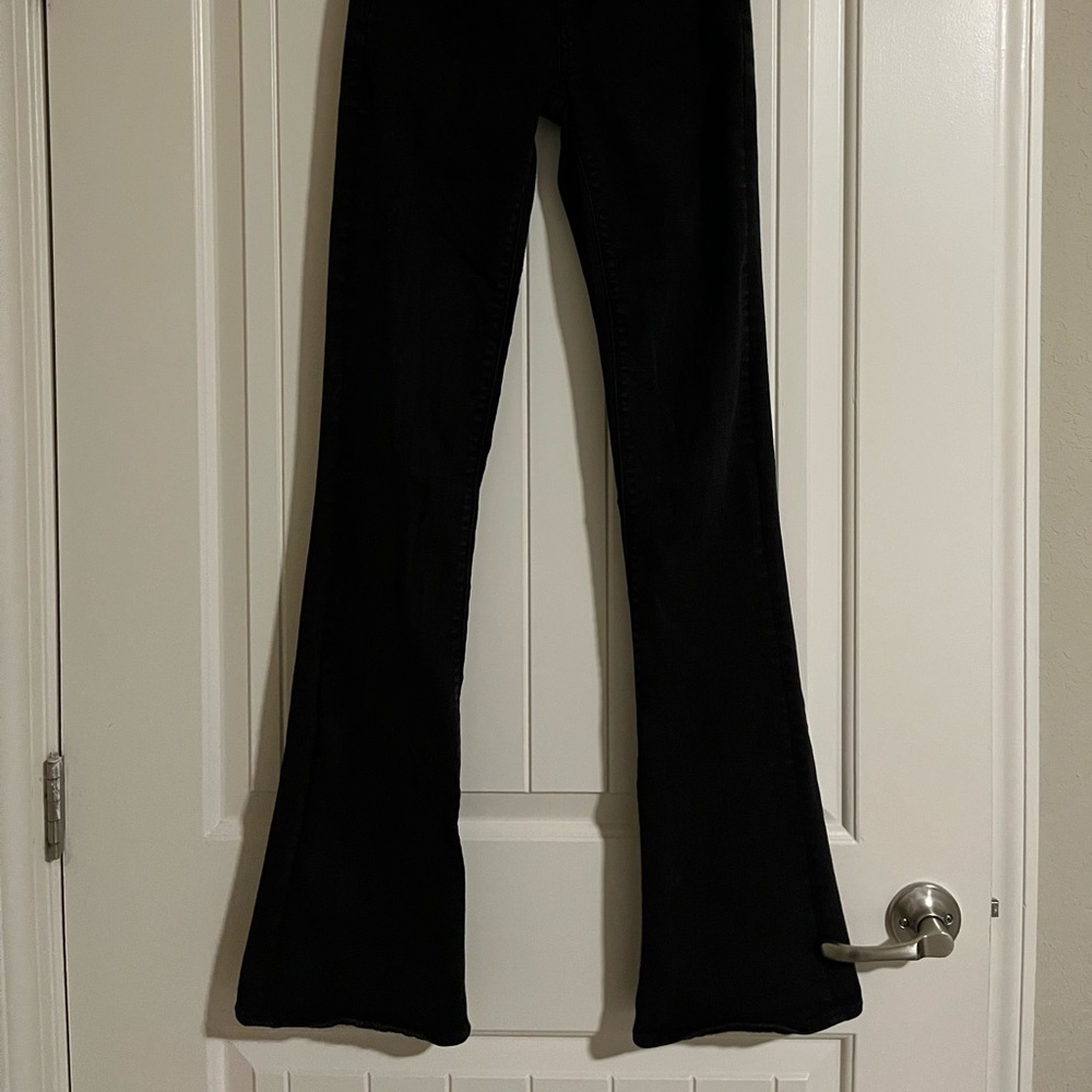 American Eagle kick flare black jeans